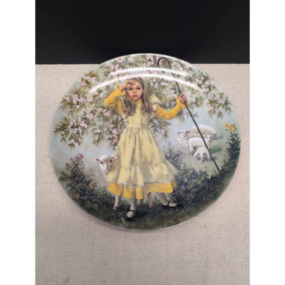 "Little Bo Peep" Collector Plate by John McClelland Limited Edition Mother Goose